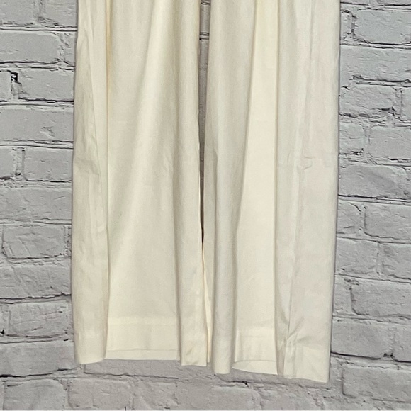 J Jill Love Linen Porcelain Pleated Side Zip Trousers Medium NWT - Picture 5 of 14